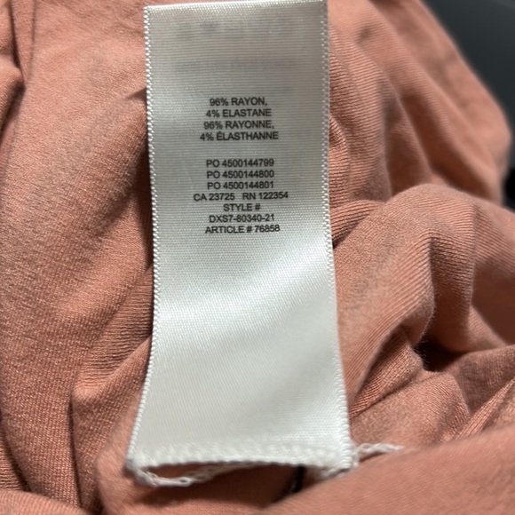 Aritzia Wildfred Free Pink Bodycon T shirt Dress Short Sleeve Sz M - Picture 9 of 9